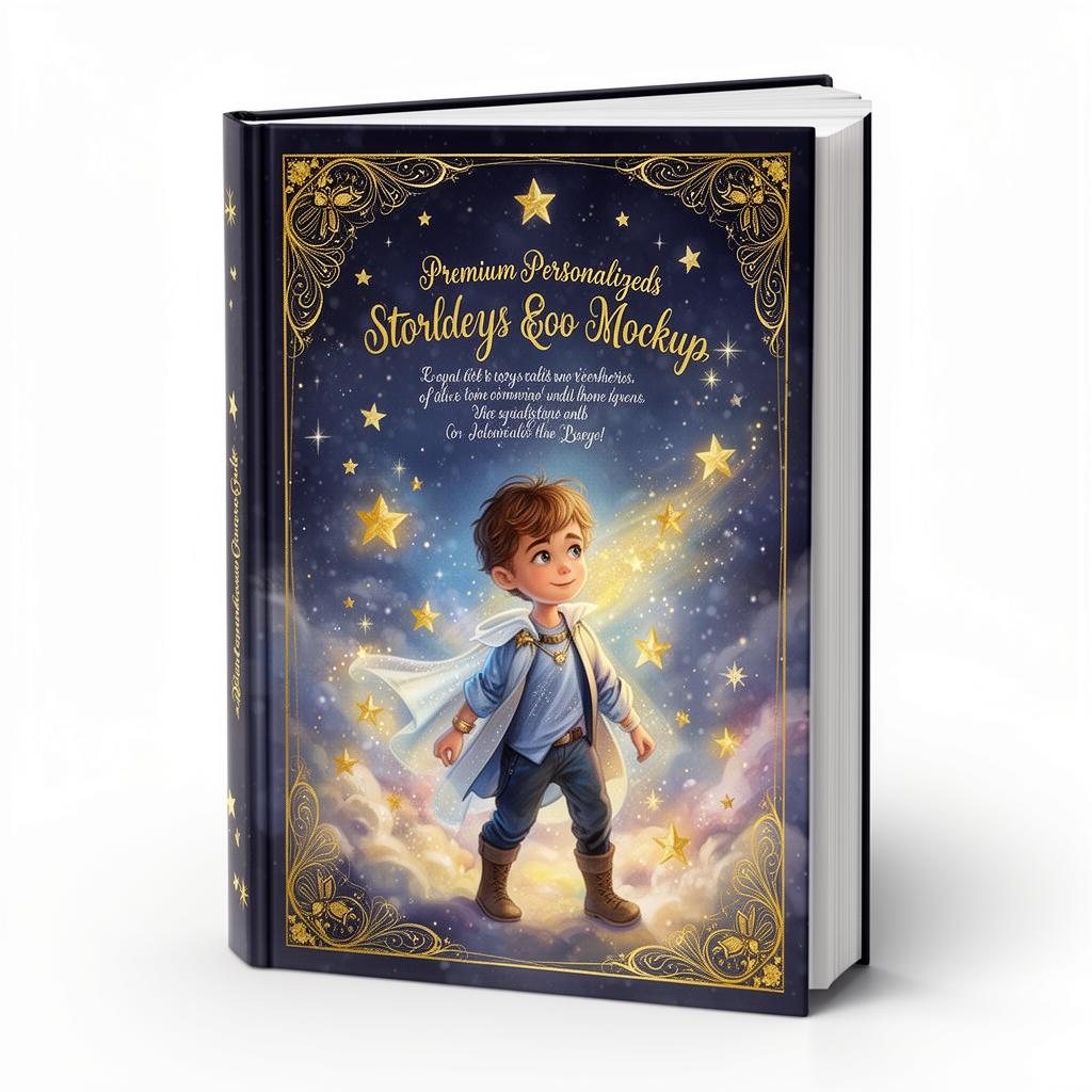 Personalized storybook hardcover front view